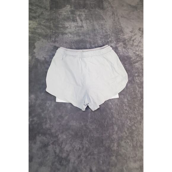 Athleta Crest 2in1 Shortie Womens Sz 6 Small Shorts Elastic Waist Drawstring C26 - Picture 8 of 9